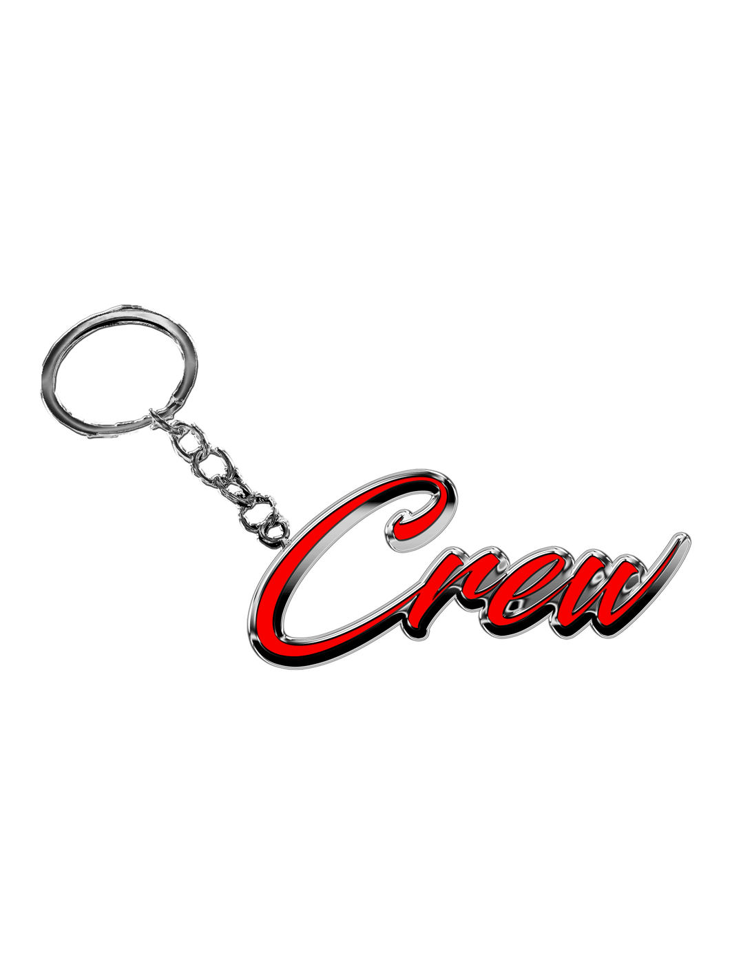 Gun Metal Keychain (Red)